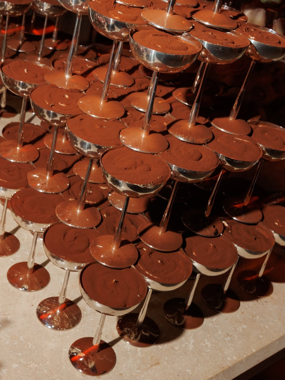 Collection de verrines au chocolat — Desserts