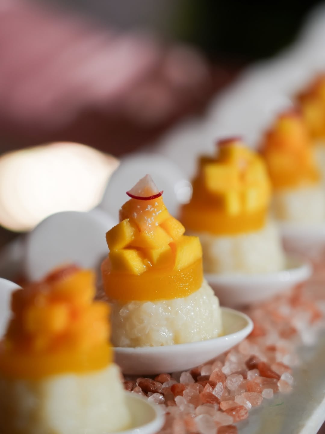 Entremets mangue, finition contemporaine — Création sucrée