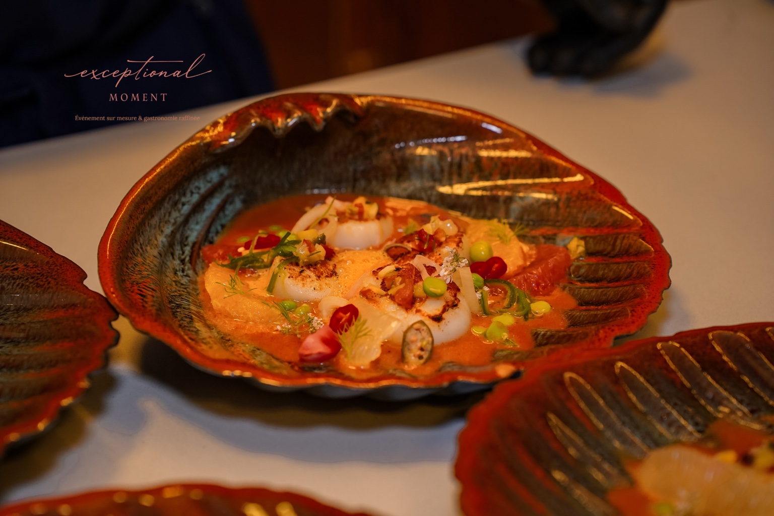 Saint-Jacques servies en coquille — Cuisine de la mer