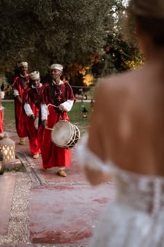 Cérémonial marocain au jardin — Accueil traditionnel